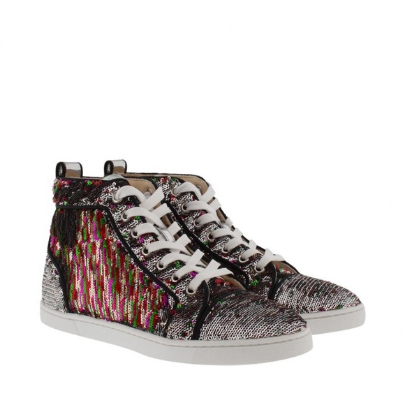 BNIB Christian Louboutin bip bip sequin rainbow - Picture 6 of 6